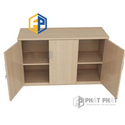 Tủ Thấp Vân Gỗ 3 cánh TLT03