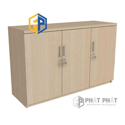 Tủ Thấp Vân Gỗ 3 cánh TLT03