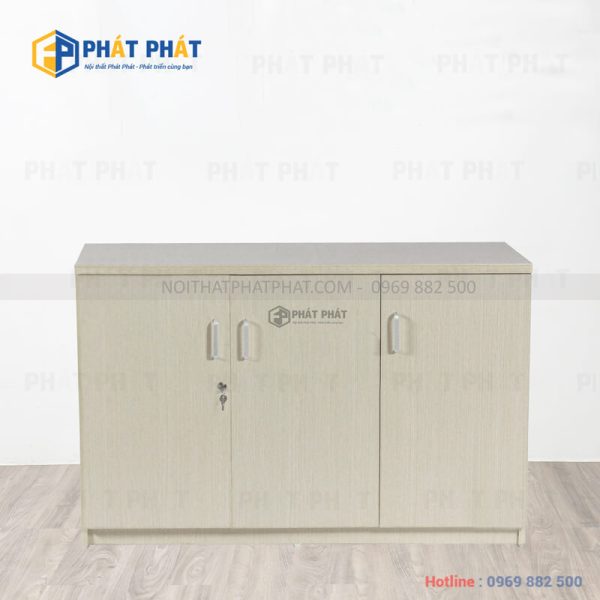 Tủ Thấp Vân Gỗ 3 cánh TLT03