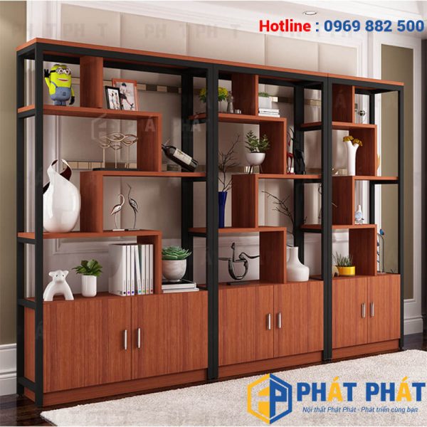 Kệ tủ sắt gỗ KTG04
