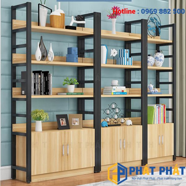 Kệ tủ sắt gỗ KTG01