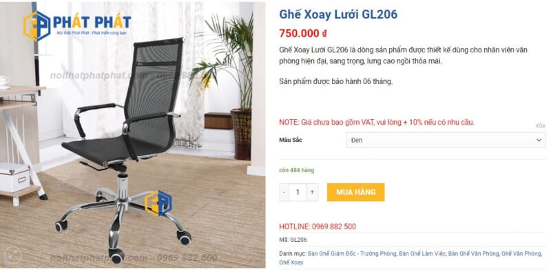 【Mua ngay】 Ghế xoay nhân viên thanh lý với giá 490.000đ 4 Mua ghế xoay nhân viên thanh lý cần chú ý những điểm gì