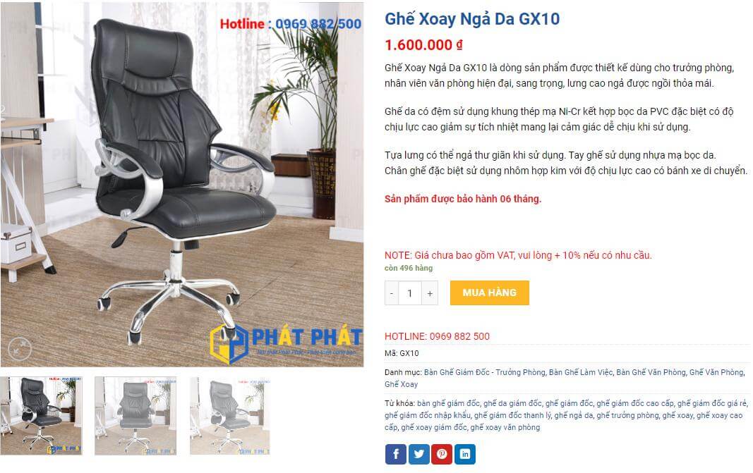 |HOT| Ghế xoay cao cấp cho nhân viên và giám đốc đẹp, hiện đại tại nội thất Phát Phát 8 f6fb85f2f9ba01e458ab