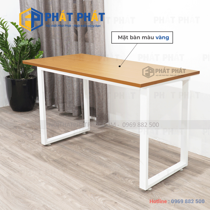 Bàn Làm Việc Khung Sắt, Chân Sắt Mặt Gỗ, và Bàn Làm Việc Bằng Gỗ 3 ban chan sat giang trang