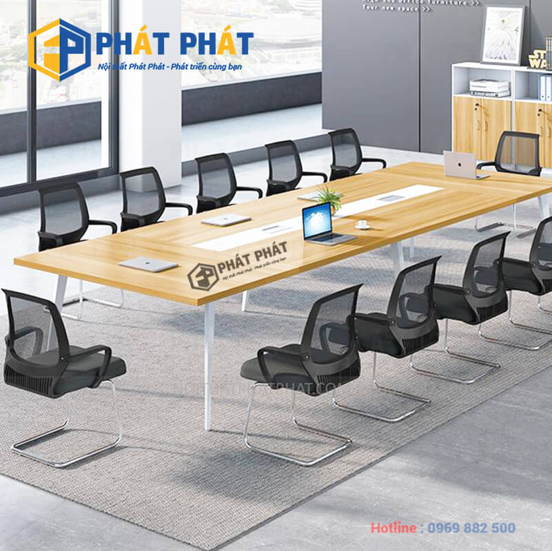【Tiêu chuẩn】Kích thước bàn họp 10 người ngồi họp cho bạn lựa chọn 7 ban hop 1