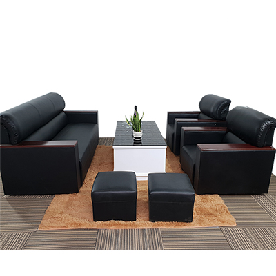 Sofa Da Tối ưu hóa không gian sống của bạn 4 sofa SFN01 den sp