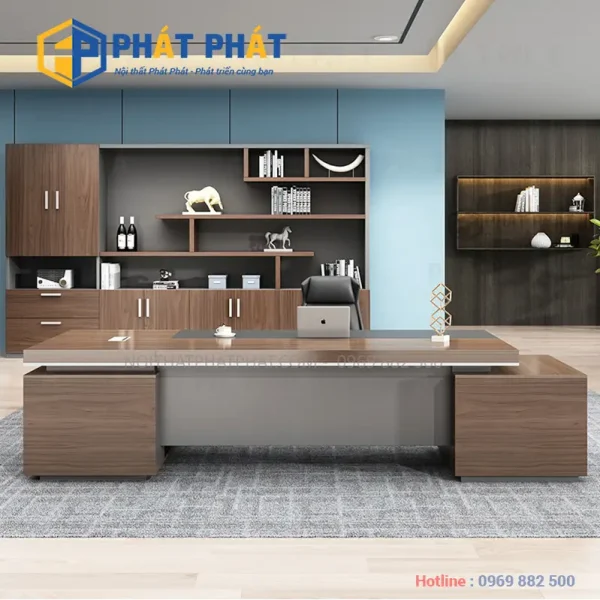 Bàn làm việc sang trọng dành cho giám đốc 1 ban lam viec giam doc mang lai su hien dai va chuyen nghiep cho van phong 64916b9313b8c