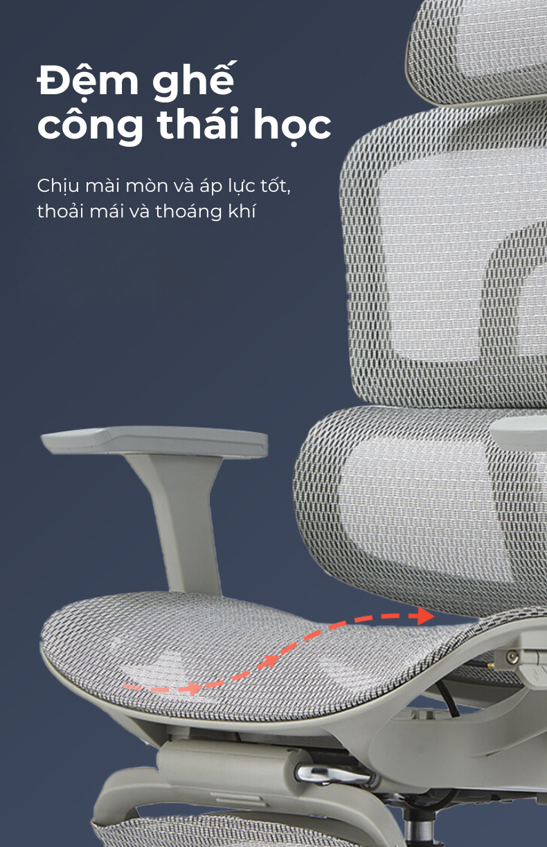 Ghế công thái học Ergonomic A2310 6 Ghế công thái học Ergonomic A2310 - Ảnh 4