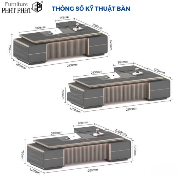 Bàn giám đốc cao cấp Abraham A6868 9 ban giam doc cao cap 15