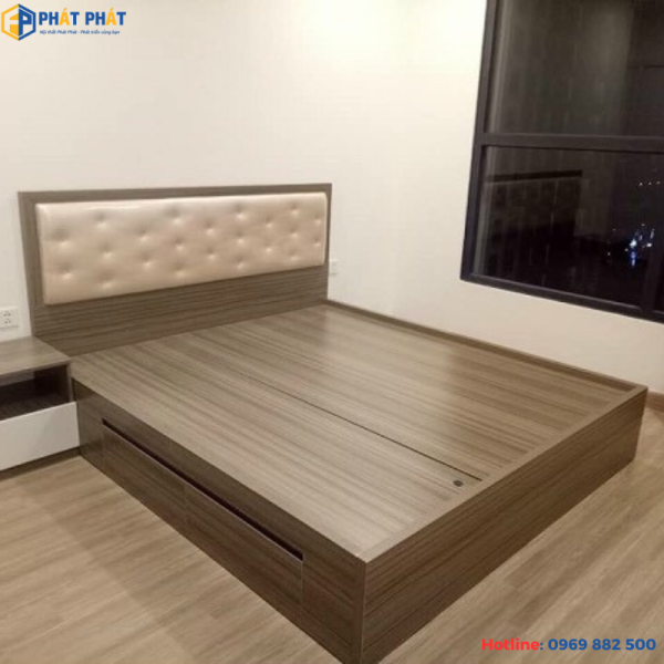 Giường gỗ 1m6 GG08