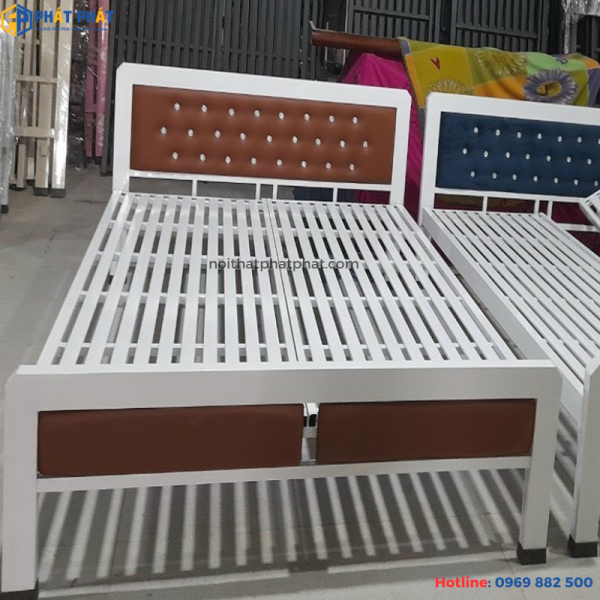 Giường sắt 1m6 GS02