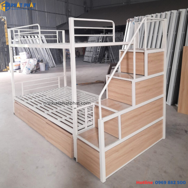 Alternative view of Giường tầng sắt có ngăn kéo 1.4m GTS04
