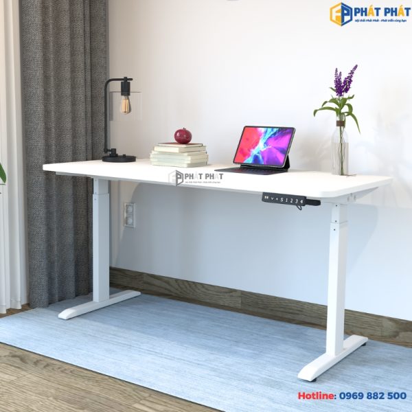 ban nang ha dieu chinh do cao 1m4 co 2 dong co SmartDesk SDT024