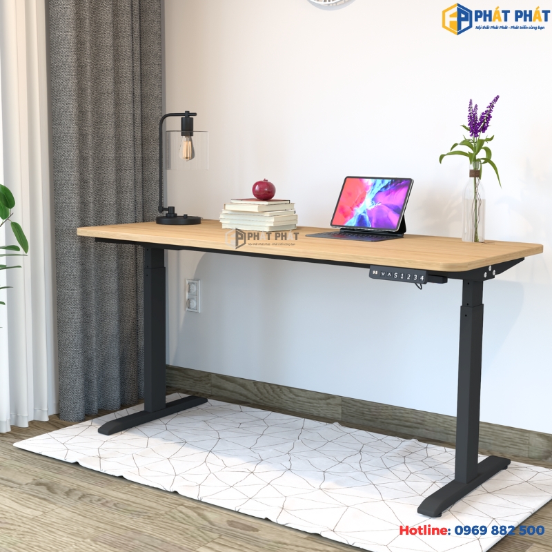 ban nang ha dieu chinh do cao 1m6 co 2 dong co SmartDesk SDD026