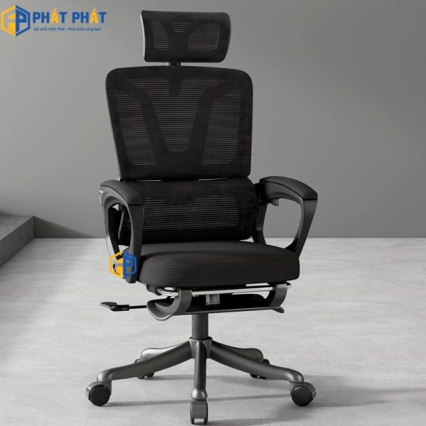 Ghế công thái học Ergonomic CTH607D có gác chân