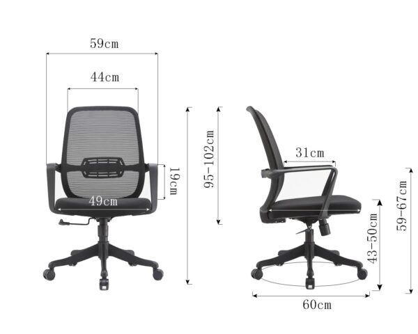 Ghế xoay lưới cao cấp BH2209-des