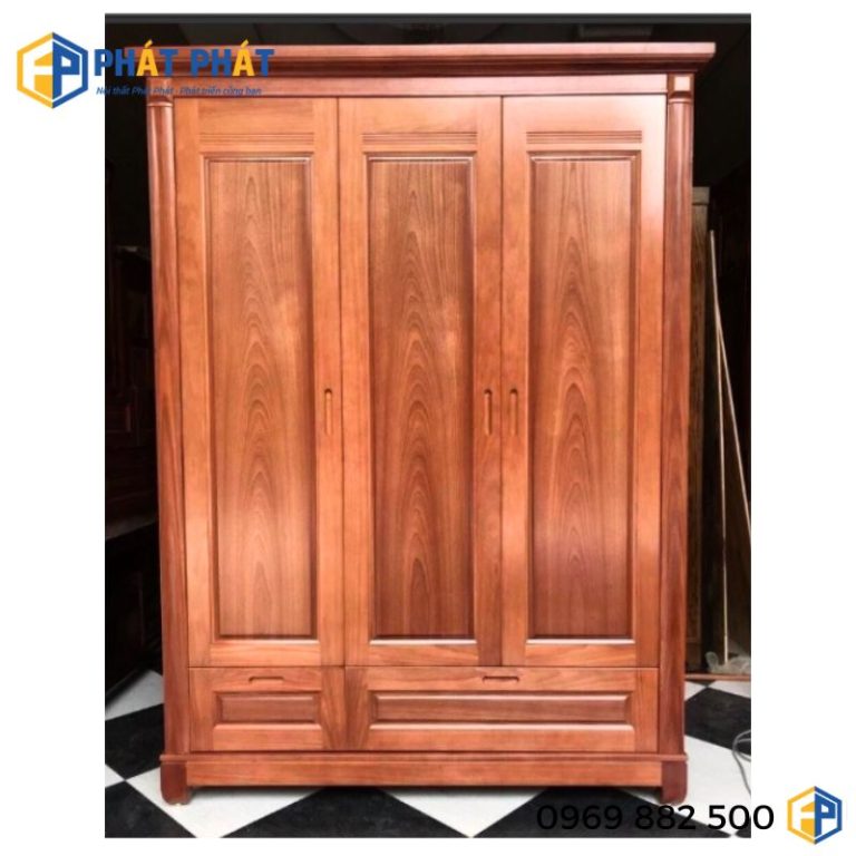 Tủ Áo gỗ 3 cánh TAS03
