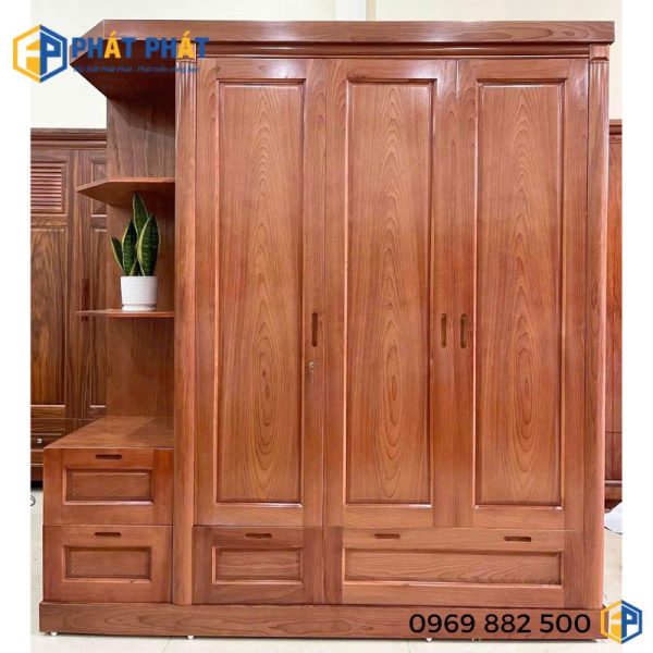 Tủ Áo 3 cánh kệ góc TAXD01